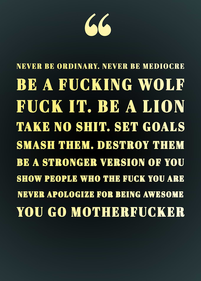 BE A LION