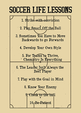 Soccer life lessons quote