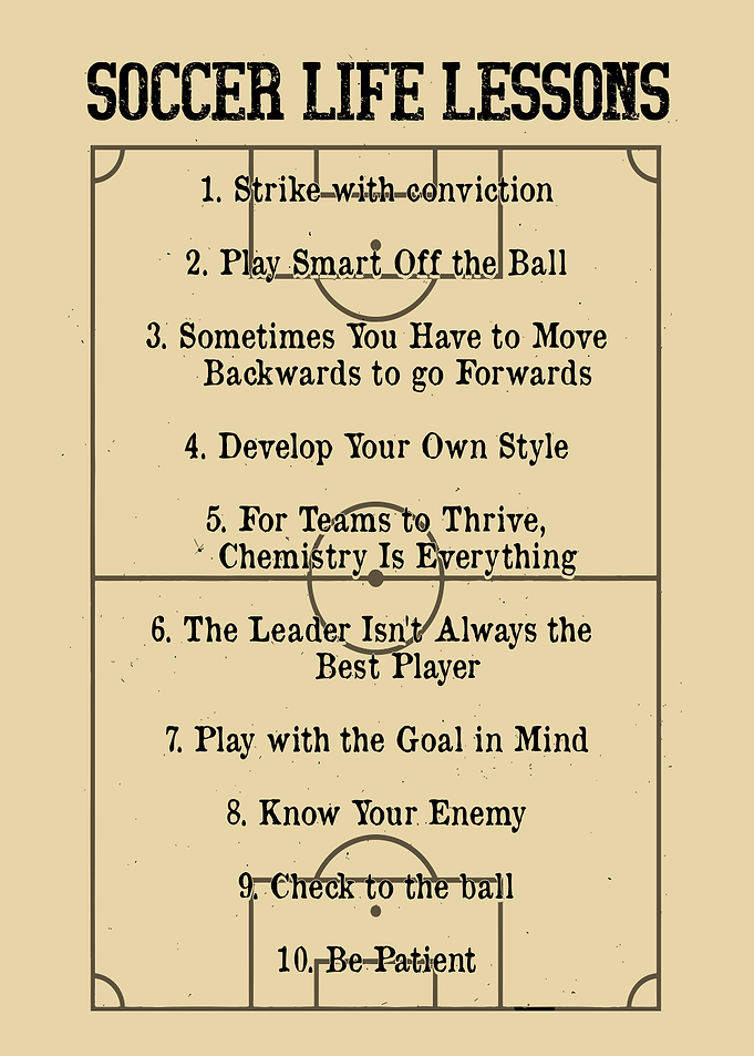 Soccer life lessons quote
