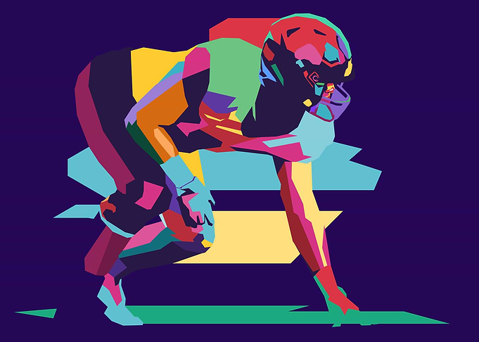 American Football Pop Art