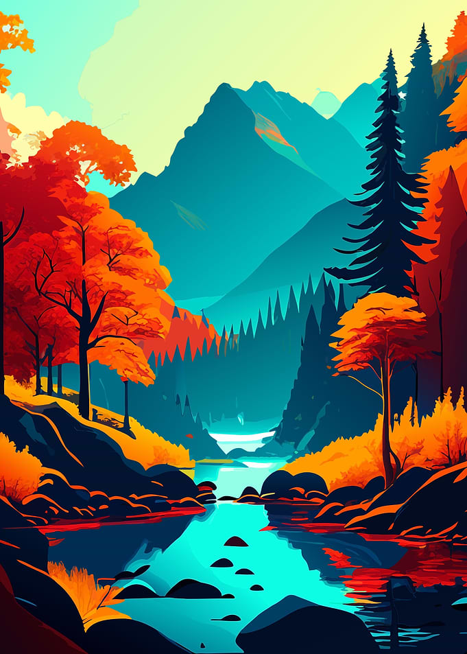 Pastel Nature Landscape