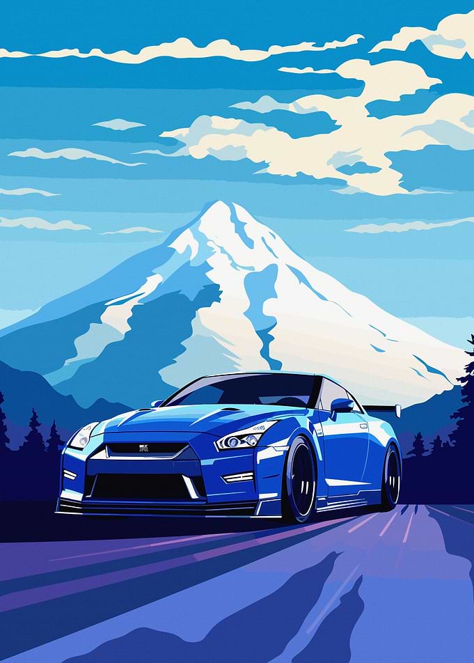 Nissan Skyline GTR R35 Art