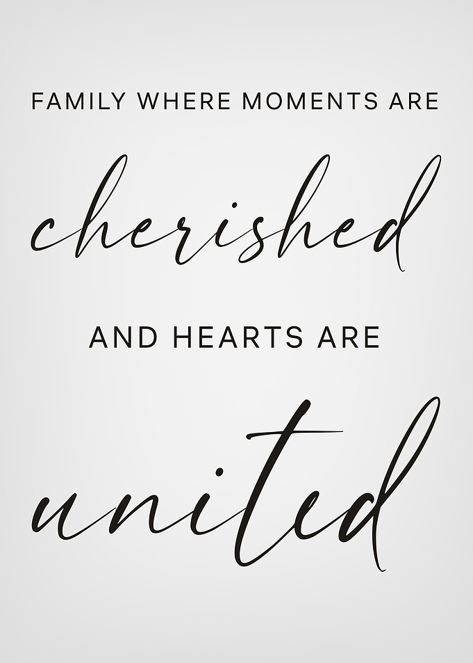 Family where moments are