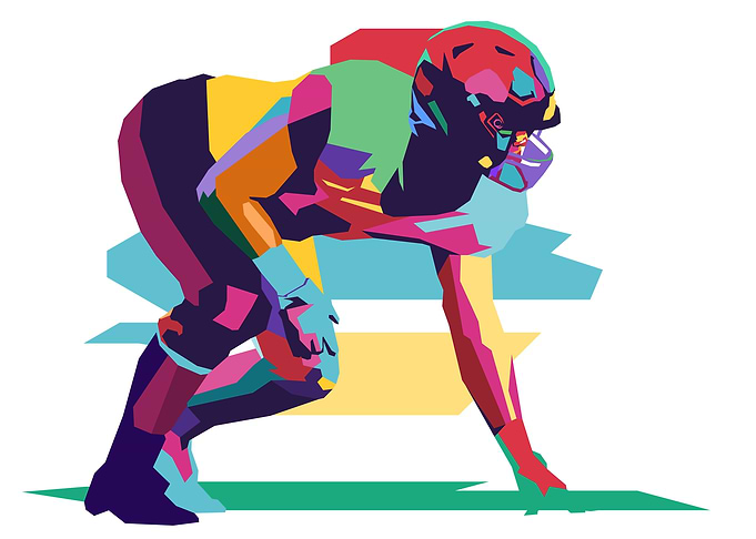 American Football Pop Art