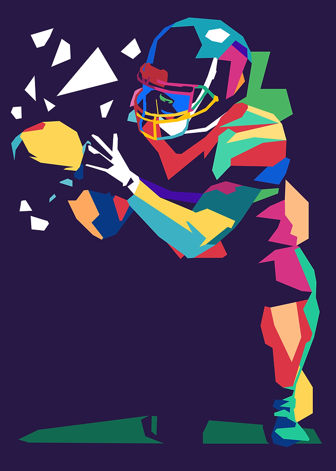 American Football Pop Art