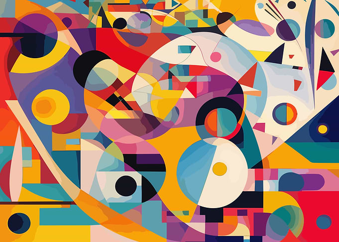 Abstract color palettes
