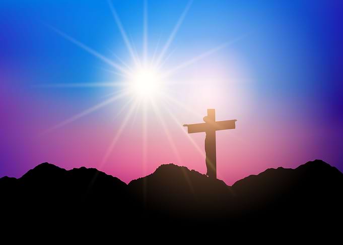 Silhouette of Jesus