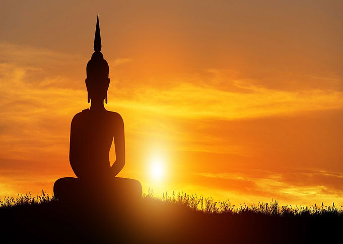 Buddha meditating