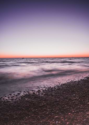 ocean waves sunset