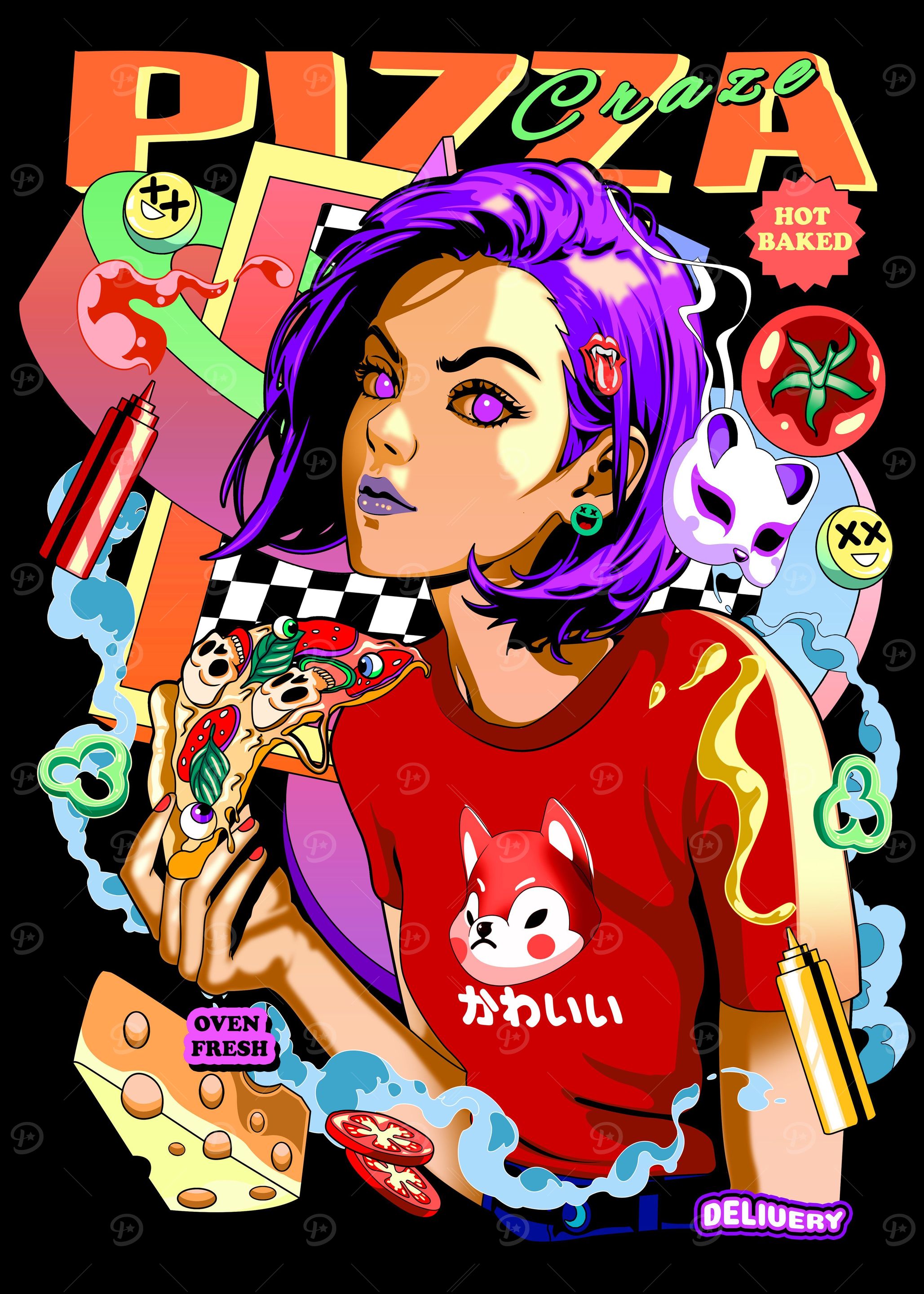 Pizza Craze anime girl