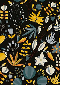 Scribble Floral Background