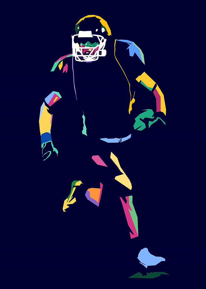 American Football Pop Art