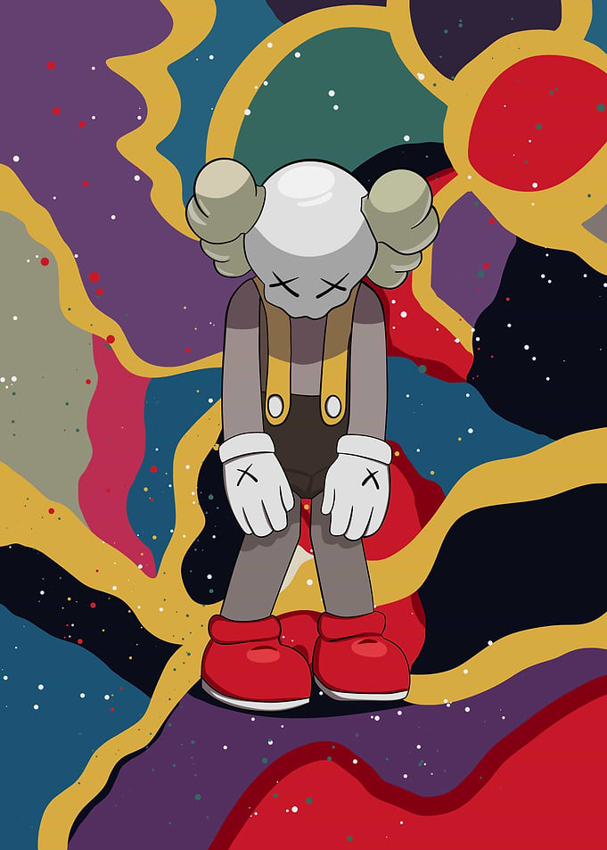 Abstract beckground kaws