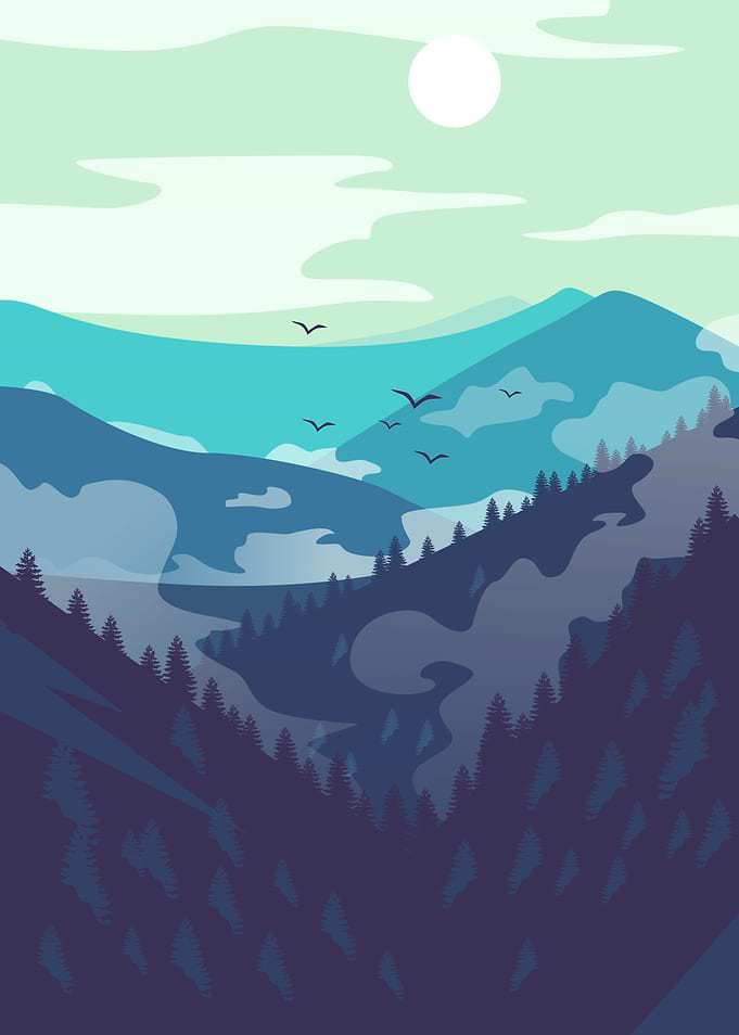 Green And Cool Mountains