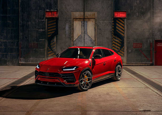 Red Lamborghini Urus 2019