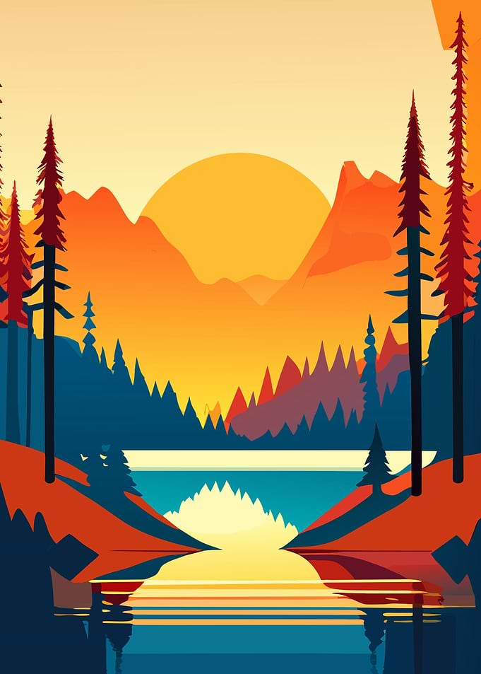 Nature Lake Forest Mount