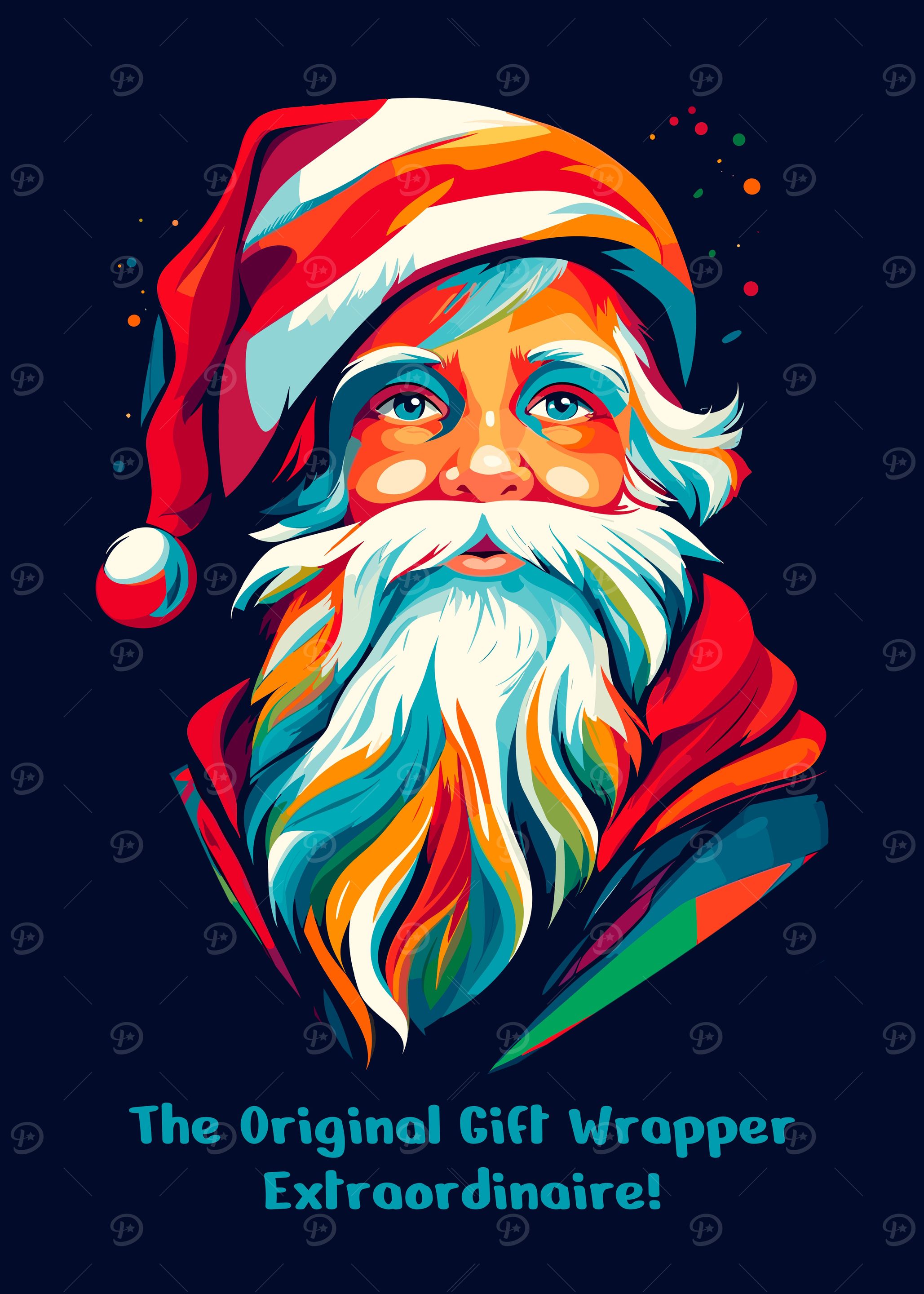 Santa claus gift wrapper