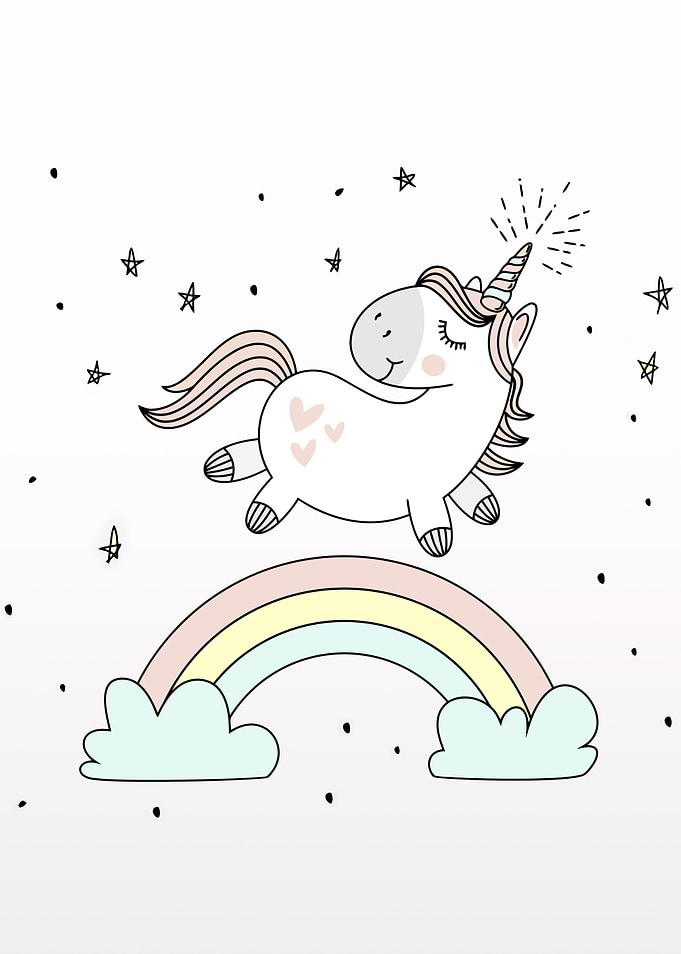 unicorn baby art