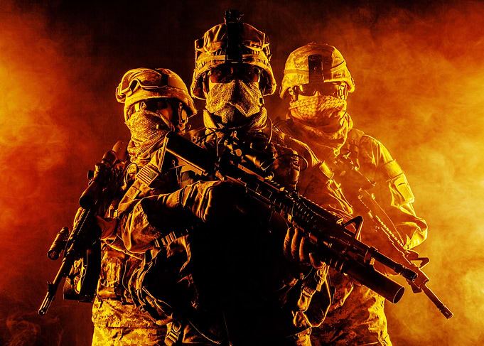 US Army paratroopers