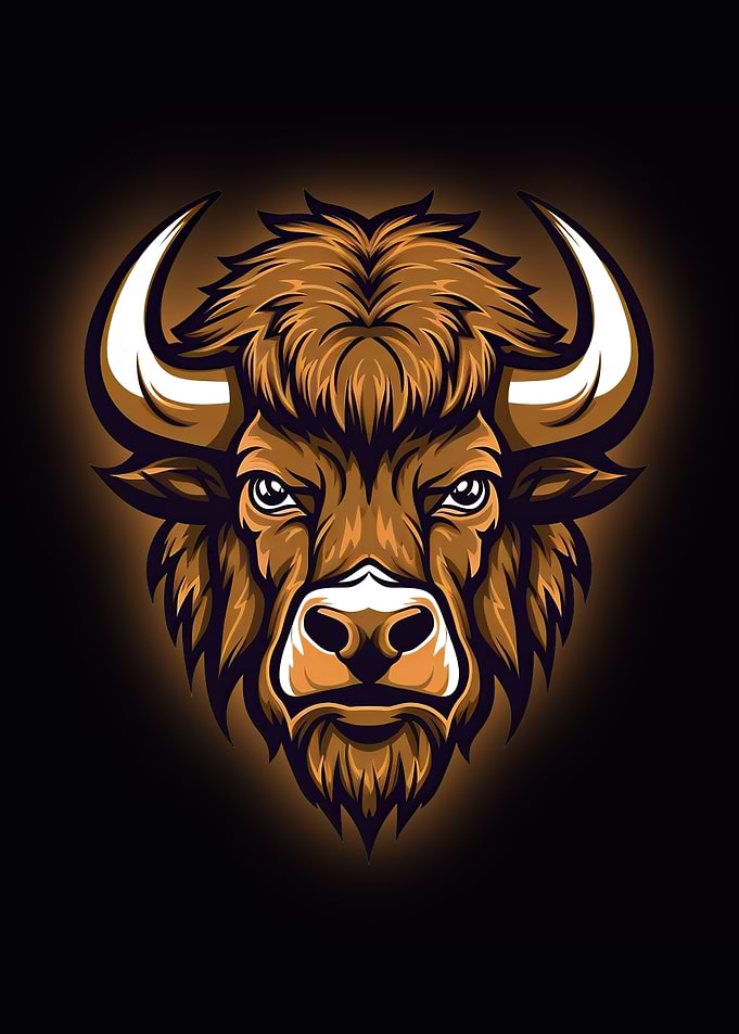 bull mascot style