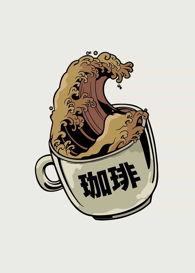 The Great Wave of Coffee