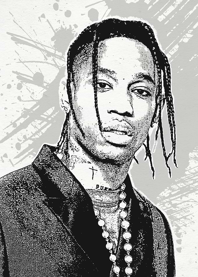 Travis Scott Vector Art