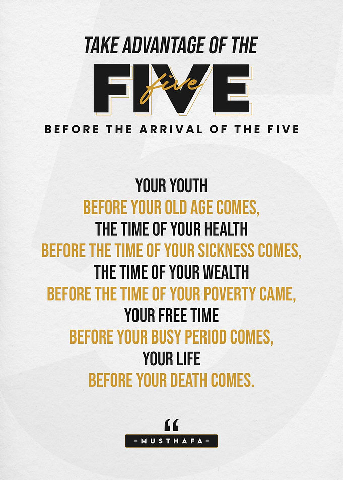 TAKE ADVANTAGE 5 BEFORE 5