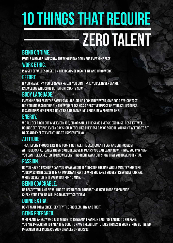 Require Zero Talent