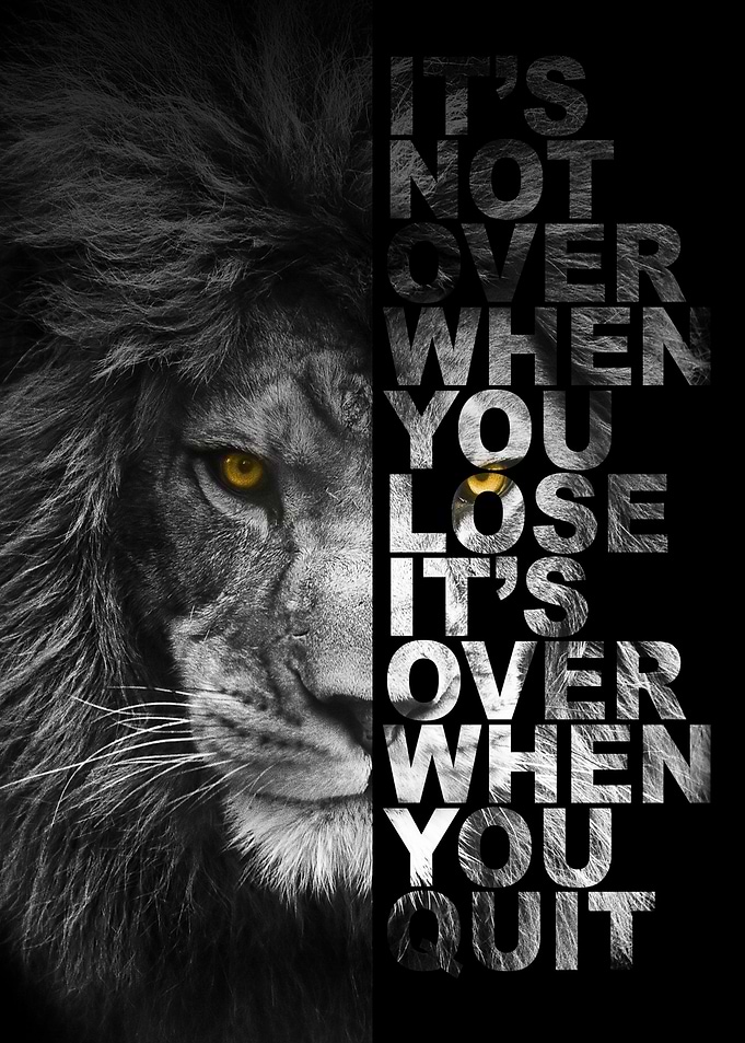 its not over when you lose