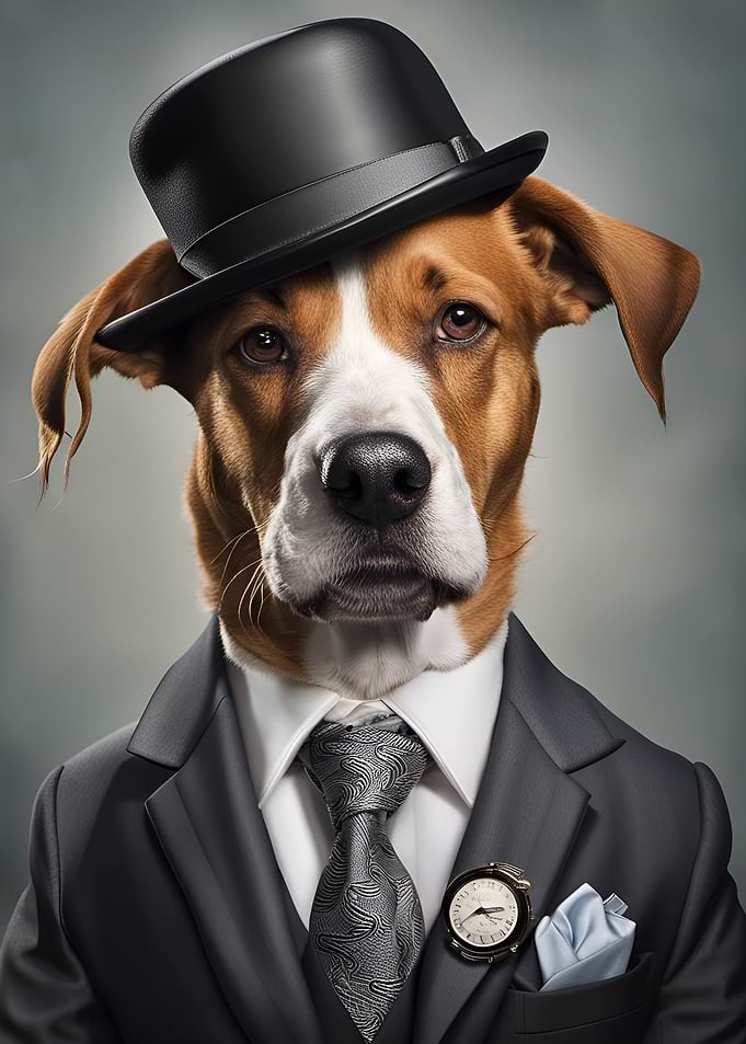 Stylish dog