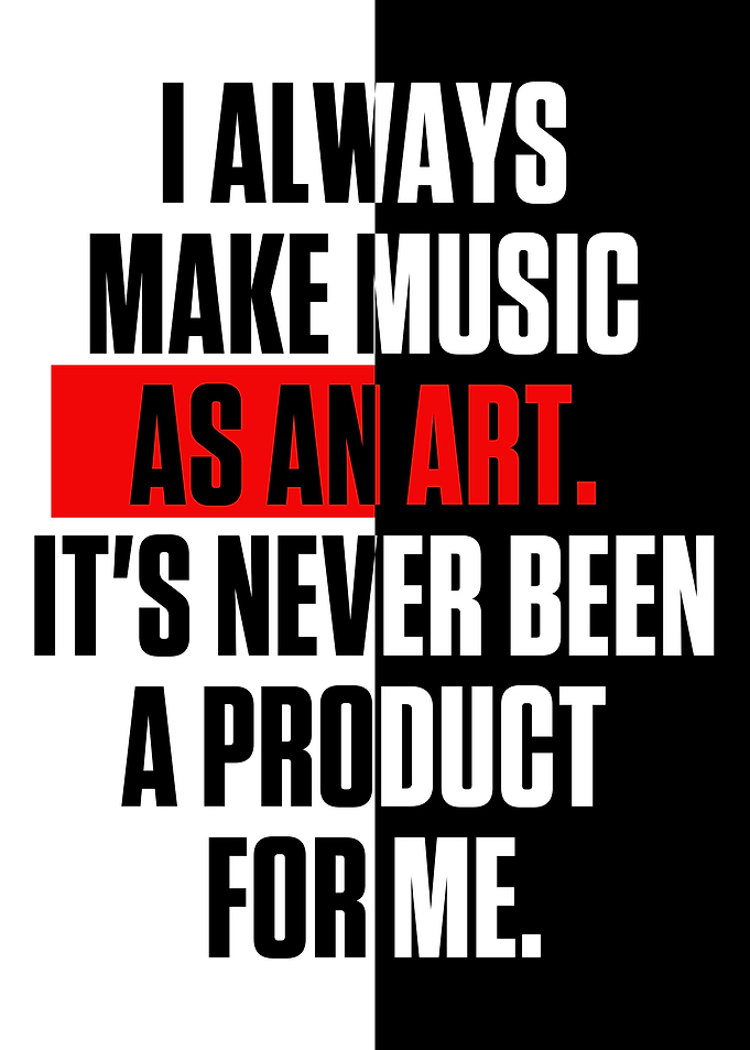 I always make music as an
