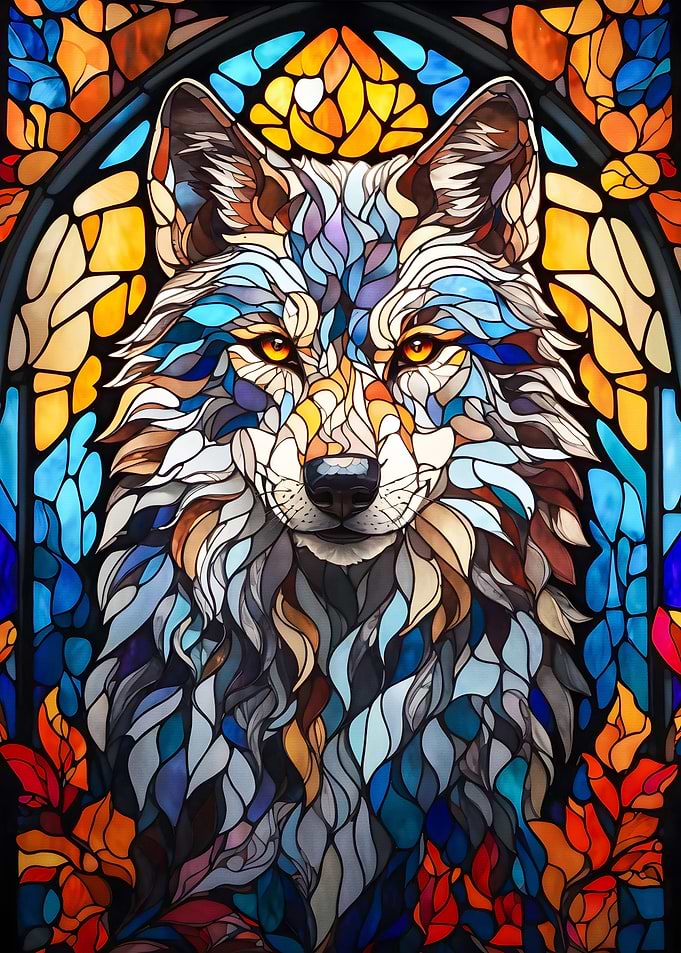 Abstract wolf