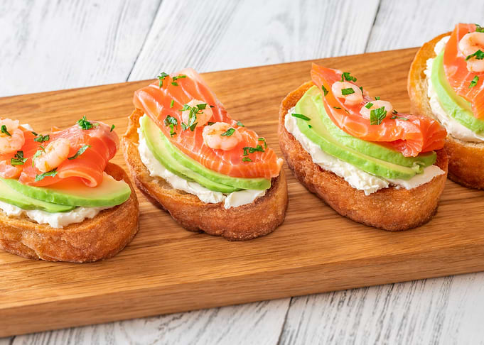 Sandwiches with avocado