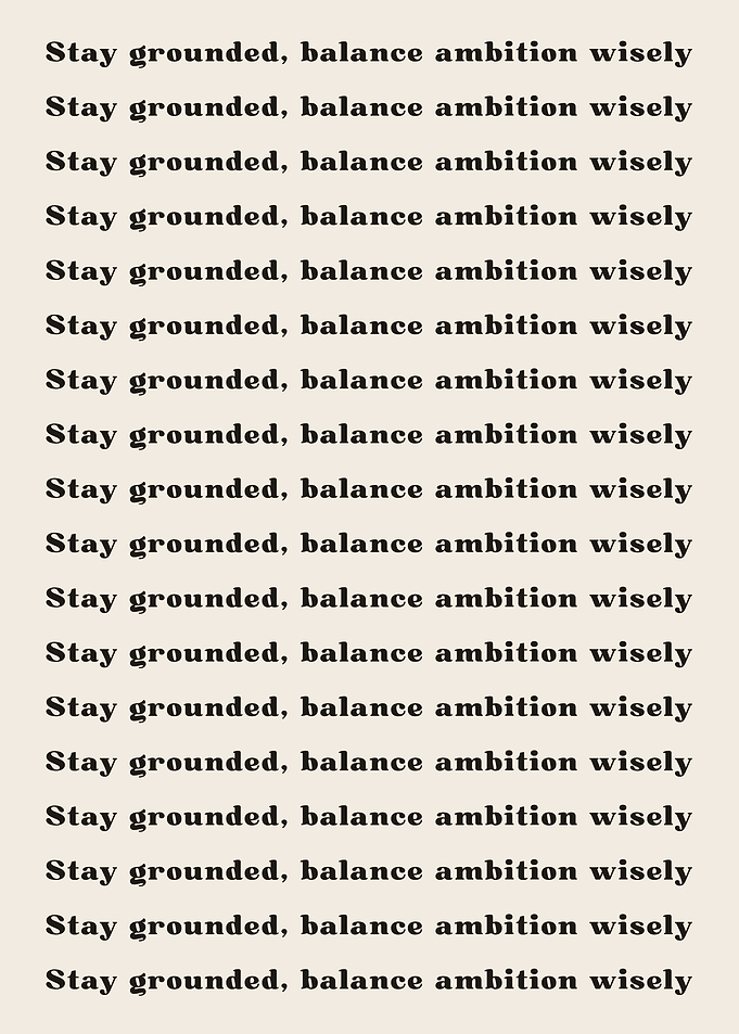 Stay grounded balance