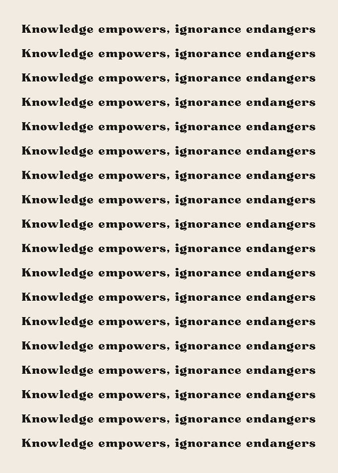 Knowledge empowers