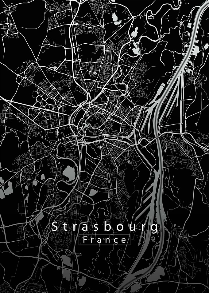 Strasbourg City Map