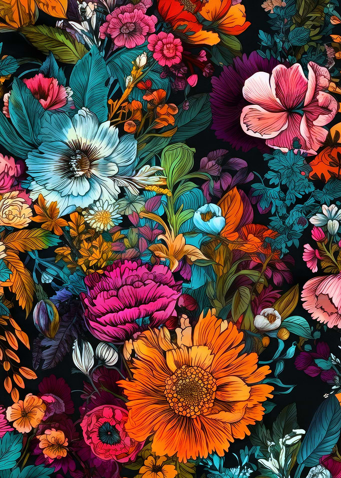 Flowers botanical pattern
