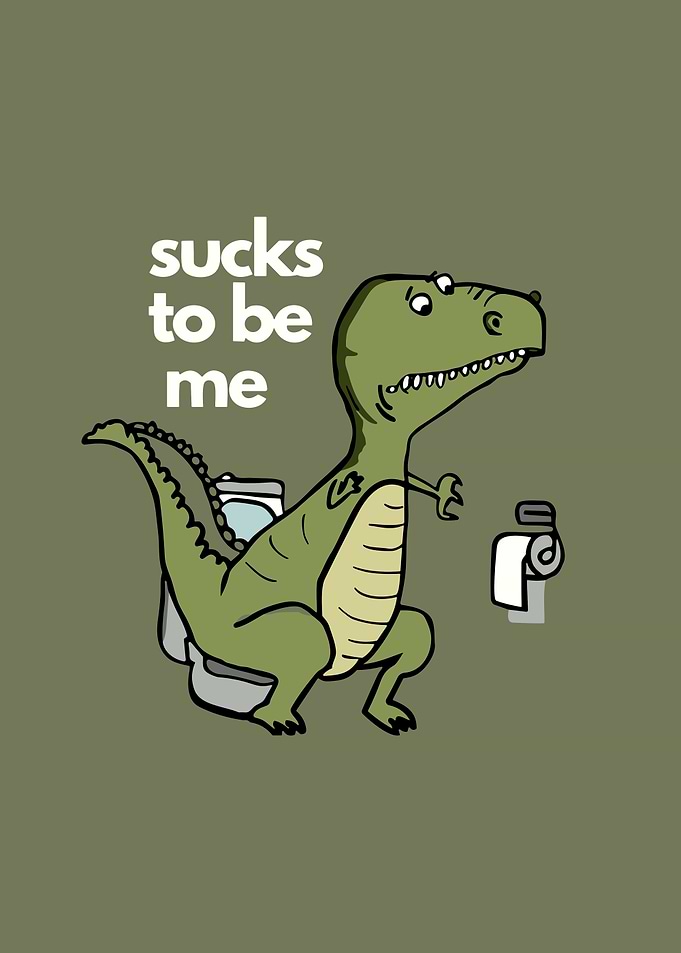T Rex Funny Toilet