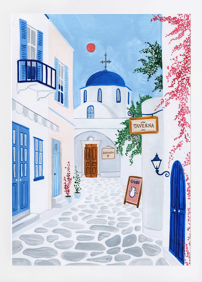 Paros Greece Art Print