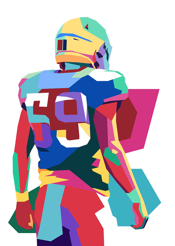 American Football Pop Art