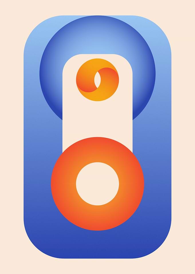 Colourful abstract design