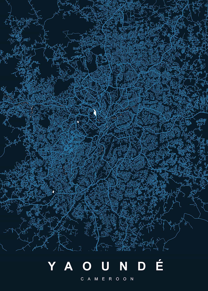 MAP YAOUNDE CAMEROON