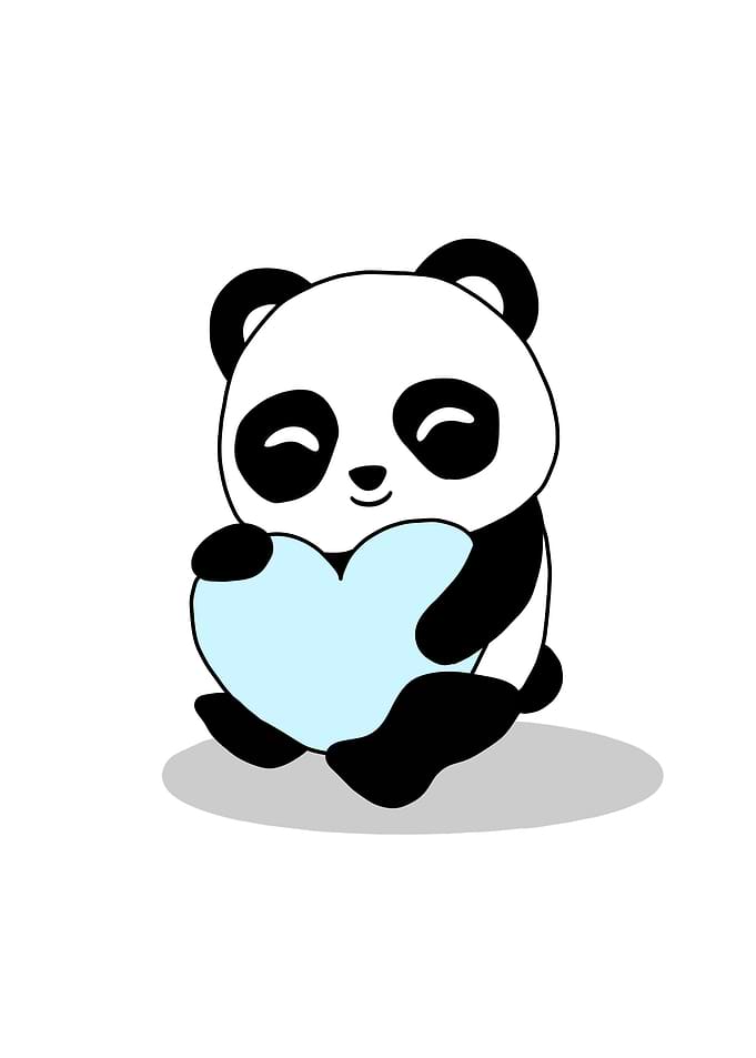 kids panda poster