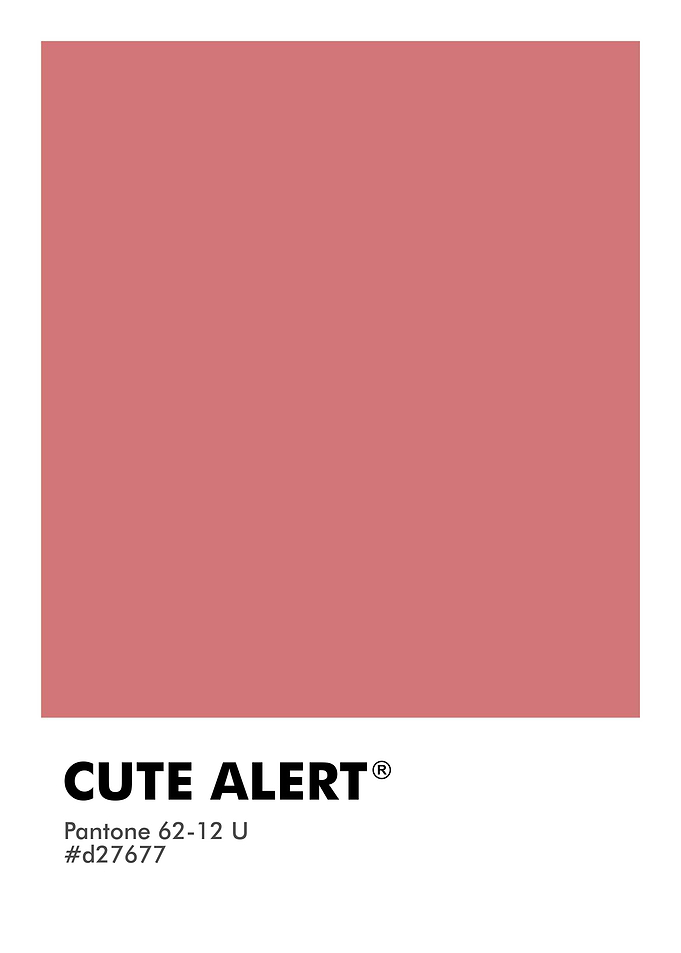 PANTONE CUTE ALERT