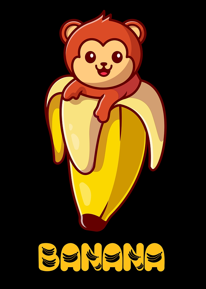 banana in vektor