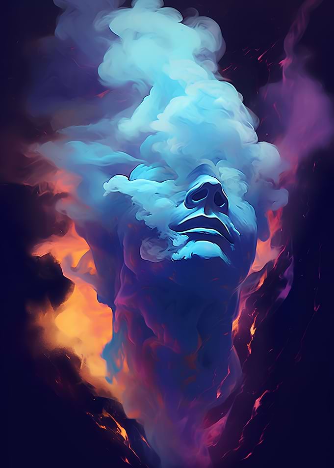 Human face Milky Colorful