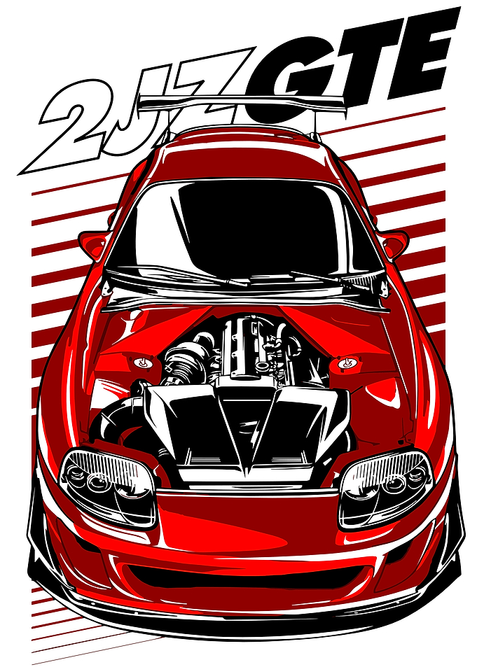 Supra Japan retro car