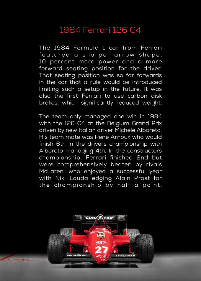 1984 Ferrari 126 C4
