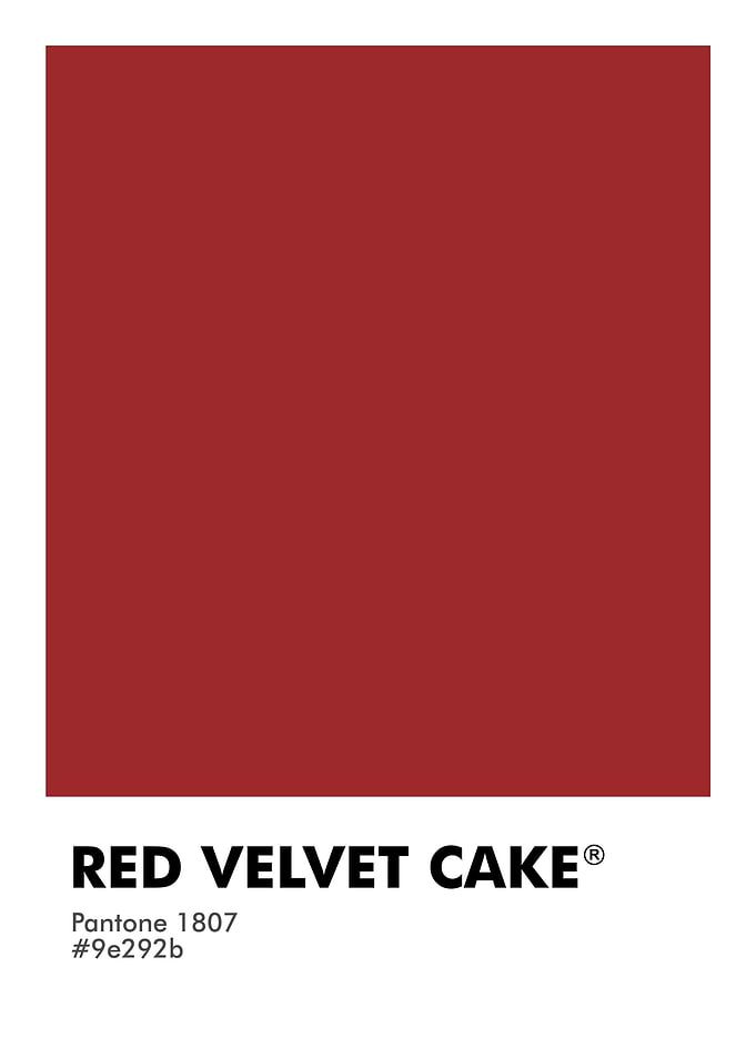 PANTONE RED VELVET CAKE