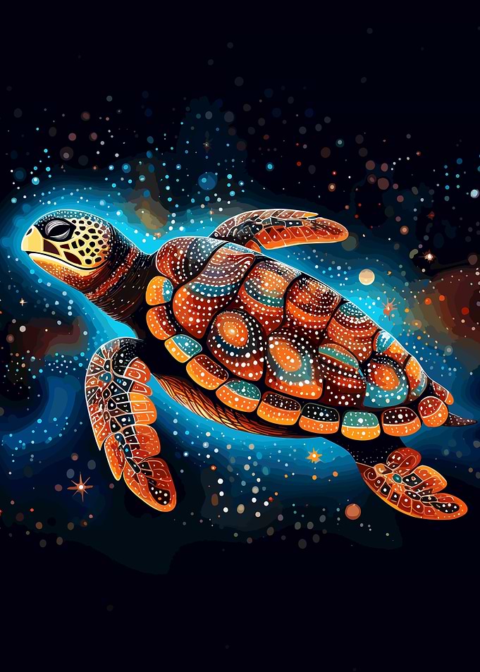 Dot Art Turtle